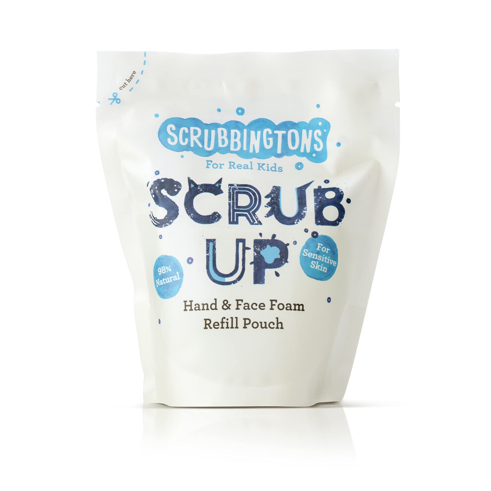 Scrubbington's Scrub Up Children's Foaming Hand & Face Wash Refill Pouch  For Sensitive Skin 1 x 200ml