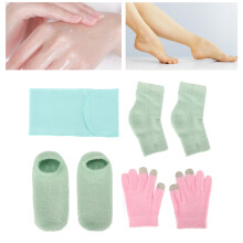Feuchtigkeitsspendendes Socken- und Handschuh-Set, Gel-Nackenwickel