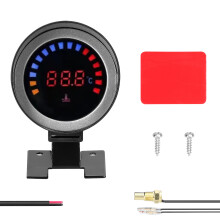 52 mm schwarze Wassertemperaturanzeige 0-120 LED-Sensoralarm