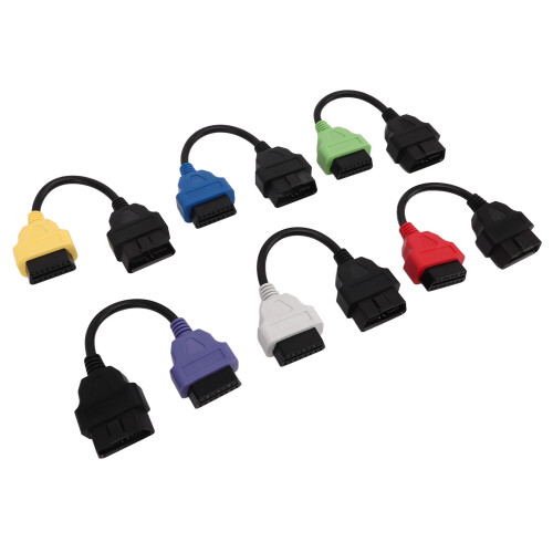 6 Stück MultiECUScan-Adapterkabel, OBD2, 6 Farben
