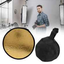 11,8 Zoll Fotografie Lichtreflektor Gold Silber 2 in 1 Faltbar Tragbar Scheibe
