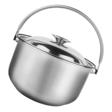 Soup Pot With Lid, Multipurpose Pot For Induction, Gas And Electric Stoves, Non Slip Handle, Family Meals, Hot Pot