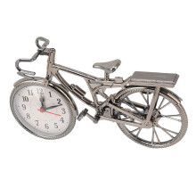 Fahrrad-Uhr, lebensechte Vintage-Dekoration, kompakte Tischwaruhr für Zuhause, Studentenwohnheim, Büro