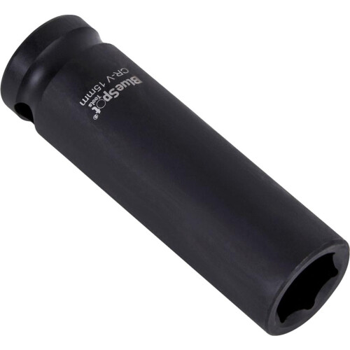 BlueSpot BlueSpot 15mm Deep Socket Impact Hex 6 Point Single CRV Steel 1/2" Drive 2