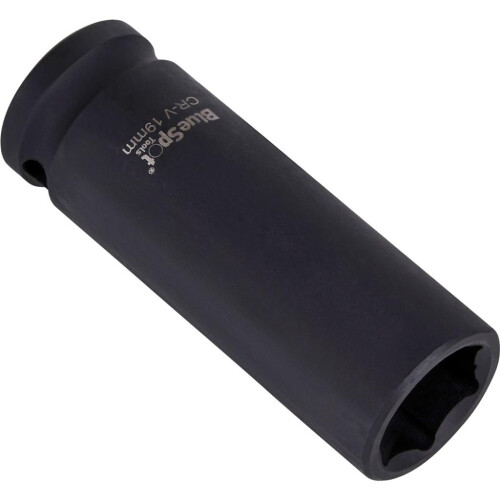 BlueSpot BlueSpot 19mm Deep Socket Impact Hex 6 Point Single CRV Steel 1/2" Drive 2