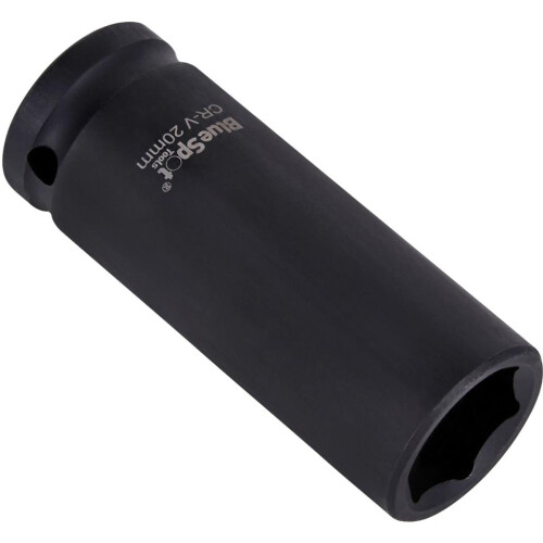 BlueSpot BlueSpot 20mm Deep Socket Impact Hex 6 Point Single CRV Steel 1/2" Drive 2
