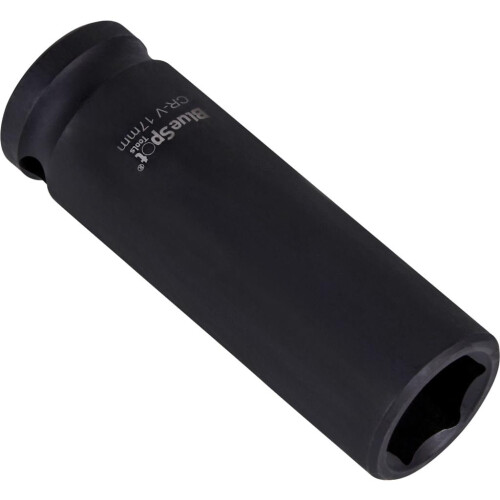 BlueSpot BlueSpot 17mm Deep Socket Impact Hex 6 Point Single CRV Steel 1/2" Drive 2