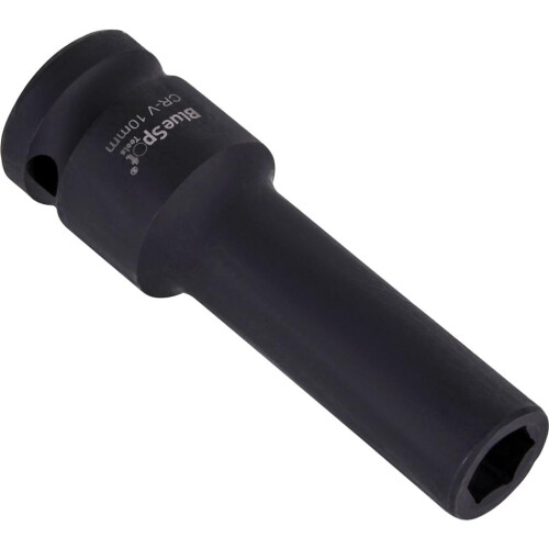 BlueSpot BlueSpot 10mm Deep Socket Impact Hex 6 Point Single CRV Steel 1/2" Drive 2