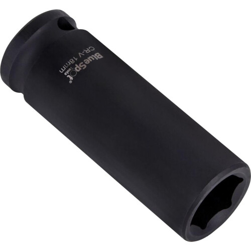 BlueSpot BlueSpot 18mm Deep Socket Impact Hex 6 Point Single CRV Steel 1/2" Drive 2