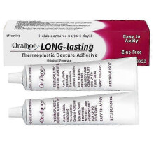 (2pcs)Cushion Grip Thermoplastic Denture Adhesive Cream Comfort Strong Hold Denture-Adhesive Cream for False Teeth
