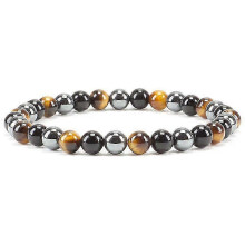 (Tigereye)6Mm Natural Crystal Stone Beaded Bracelet Elastic String Tigereye Agate Bracelet Female Accessories