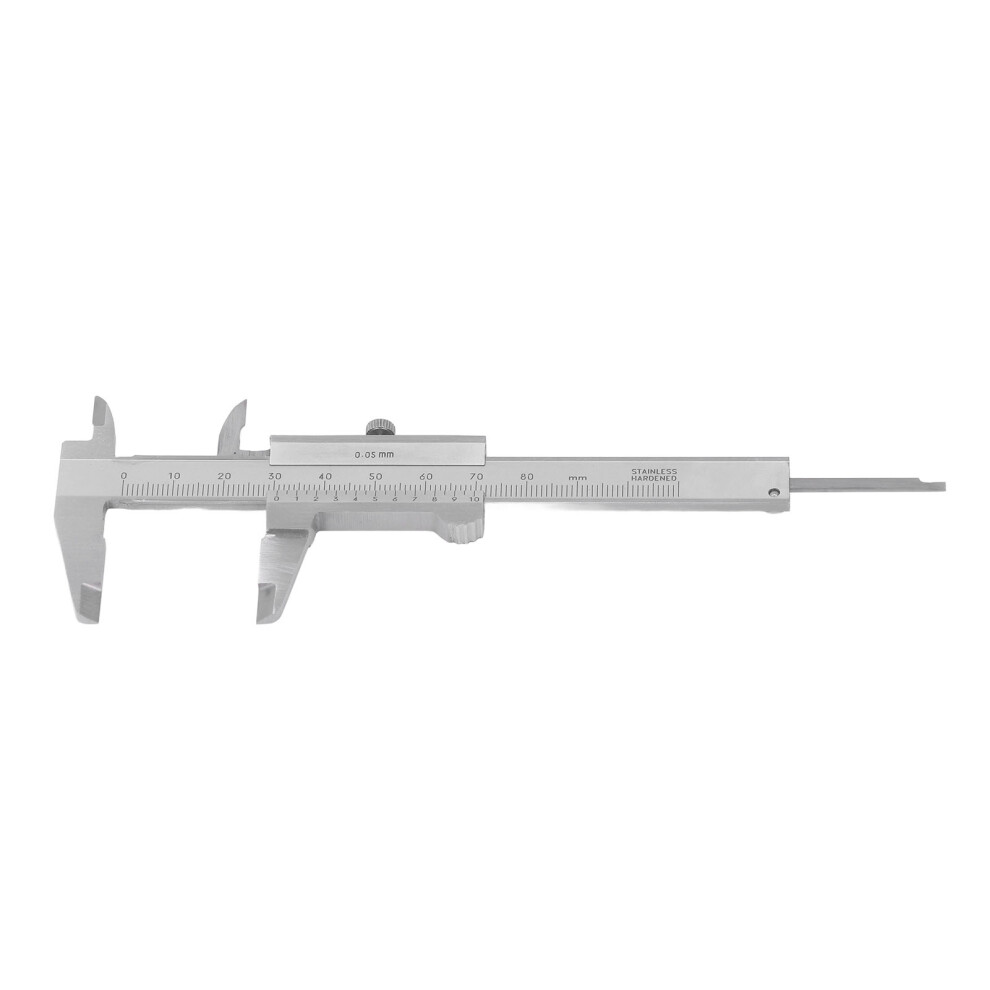 Stainless Steel Pocket Vernier Caliper 0Â80Mm 0.05Mm Dual Scale 8751338226953