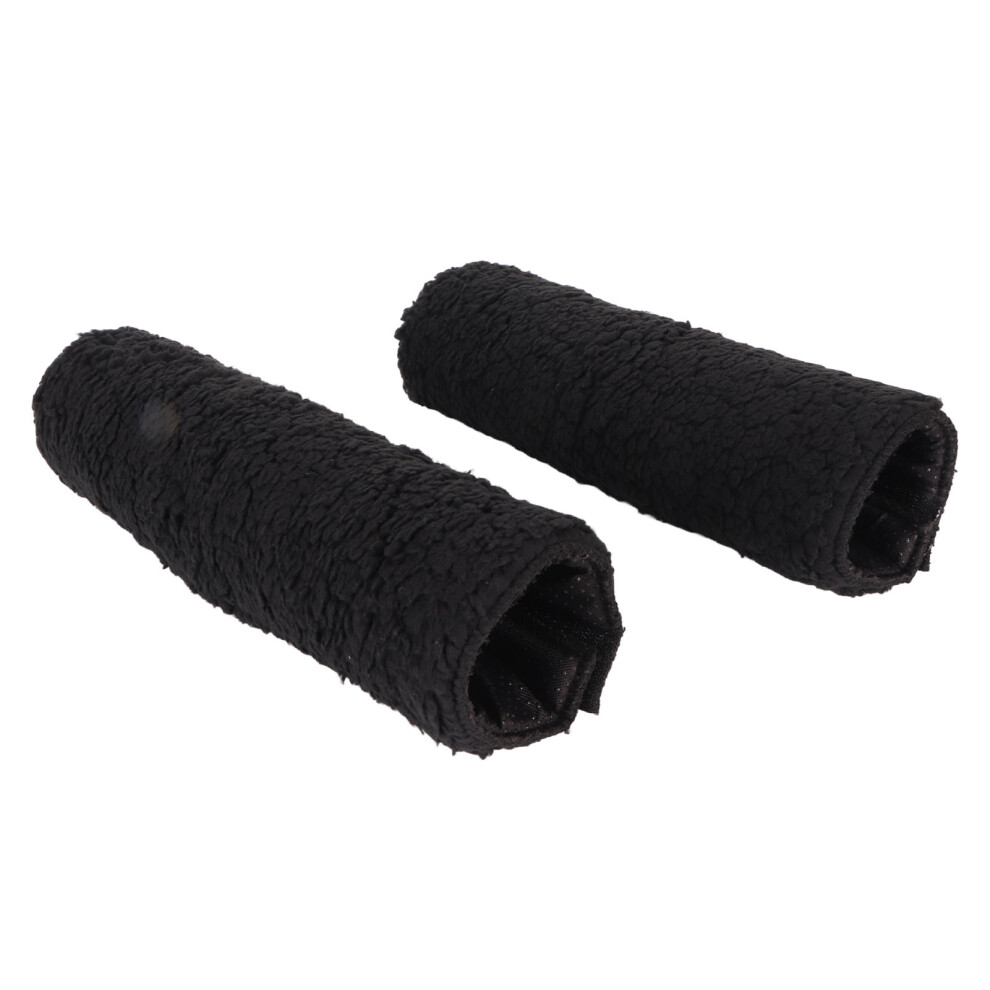 Universal 2pcs Plush Wheelchair Armrest Covers Anti-slip Comfort Fits Chairs