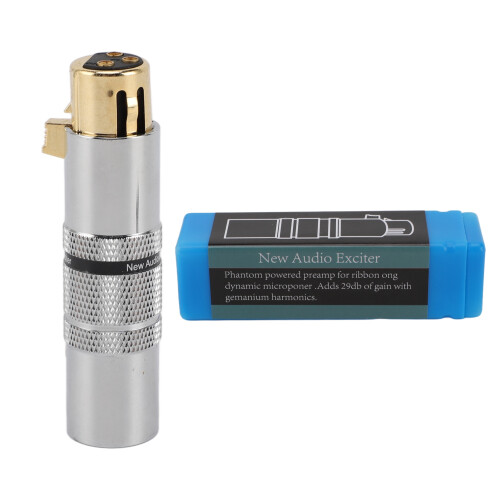 Professional Inline Microphone Preamplifier Booster, +29DB Gain 1