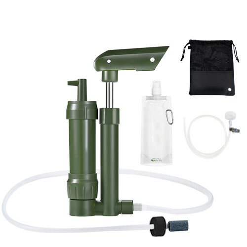 Grüner Wasserfilter mit Handpumpe 160x80x40mm 4000L 2