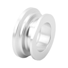 Aluminium 50 mm BOV-Flanschadapter, Silber