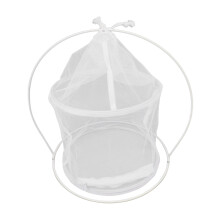 21 cm zylindrischer Eisen-Schmetterlingskäfig, weiß 200 g