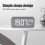 LED-Spiegel-Wecker 1200mAh großes Display ABS 13