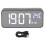 LED-Spiegel-Wecker 1200mAh großes Display ABS 2