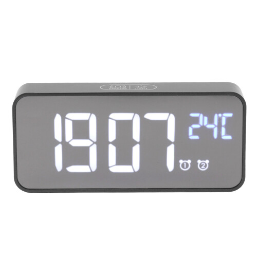 LED-Spiegel-Wecker 1200mAh großes Display ABS