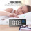 LED-Spiegel-Wecker 1200mAh großes Display ABS 10