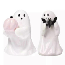 (Ghost Bat)Bootiful Ceramic Ghost Halloween Decorative Figurine Target