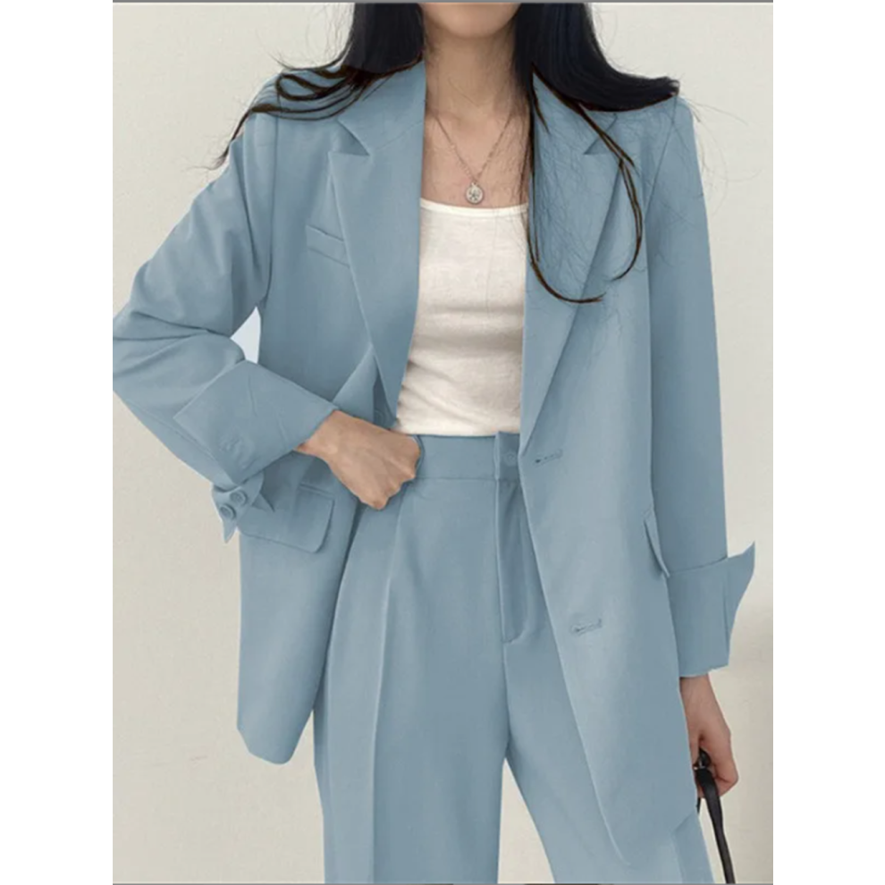 ï¼XLï¼Fashion Women's Office Jacket Autumn Casual Pants Suit Jacket-image-OPC-PJGWT7G-NEW