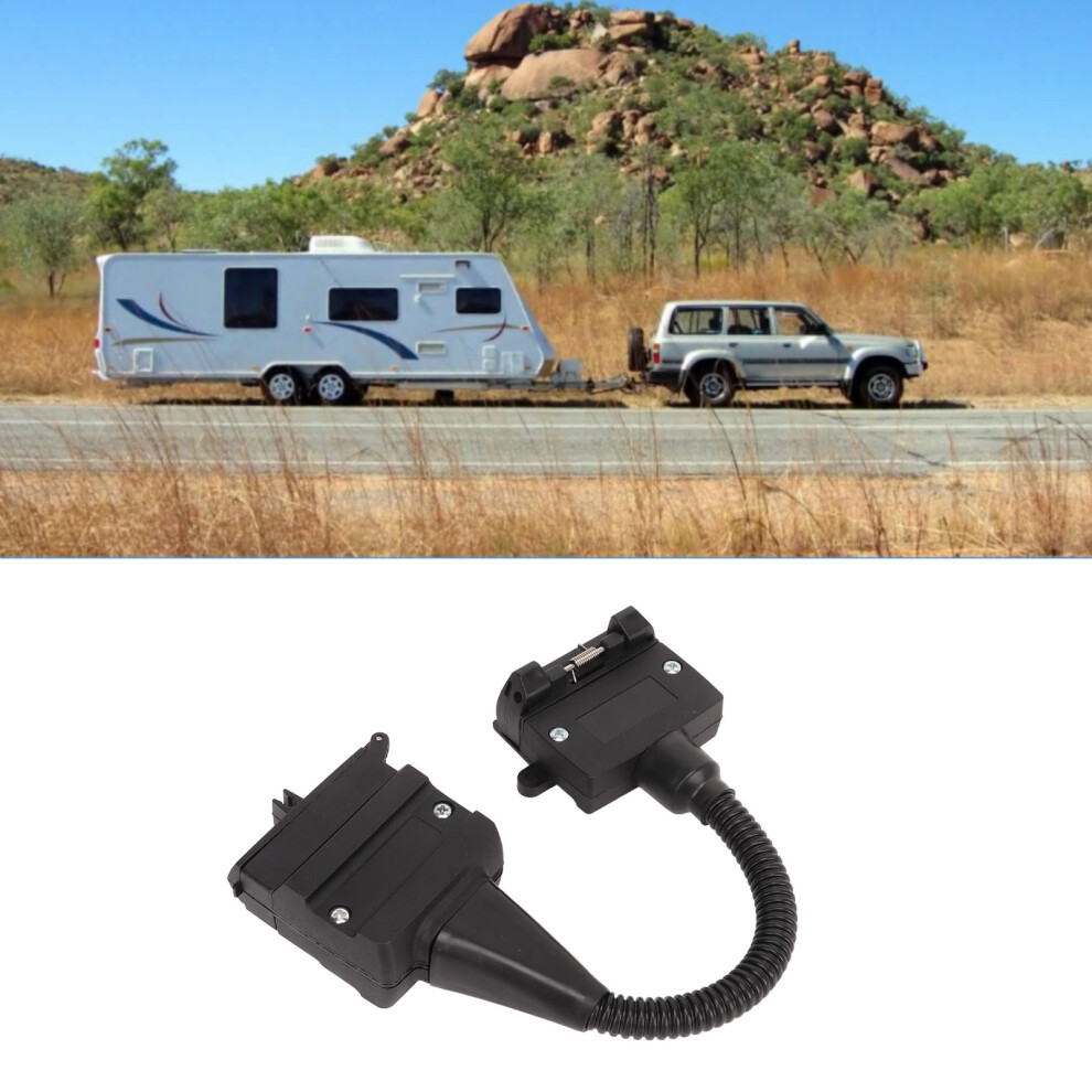 Trailer Adapter 12 Pin Flat Male To 7 Pin Flat Female For Vehicles And Trailers 4051338239255
