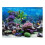 PVC Material Underwater Coral Backdrop Wall Decor 122x50cm Blue 1