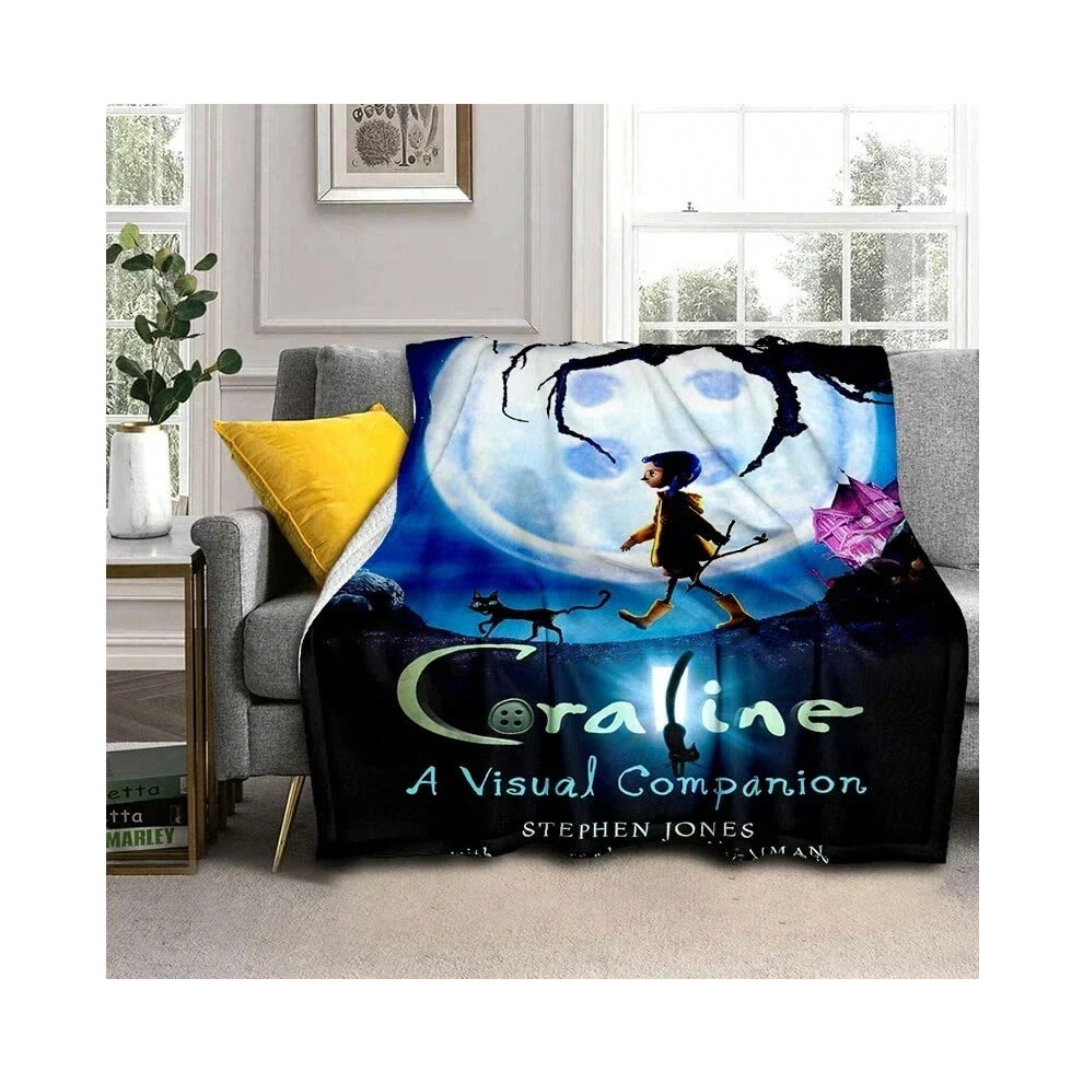 (12, 75x90CM30x35inch) Coraline Animated Movie Throws Blanket Picnic Super Soft kawaii Blanket for Travel Bedding Couch Sofa Bed Blanket Birthday Gift-image-OPC-PJGX8TB-NEW