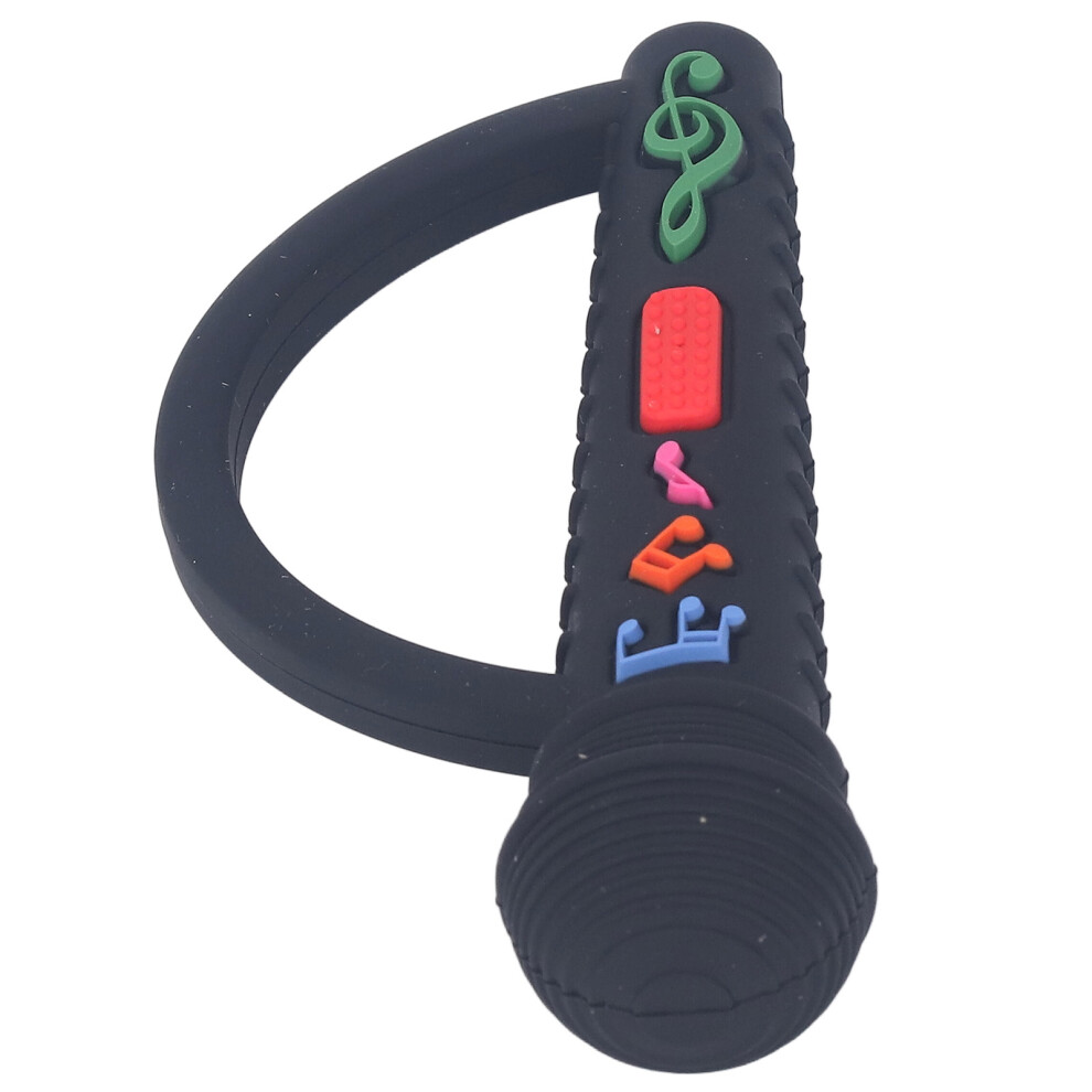 Silicone Infant Teether Toy Cartoon Microphone Soft Chew Toy