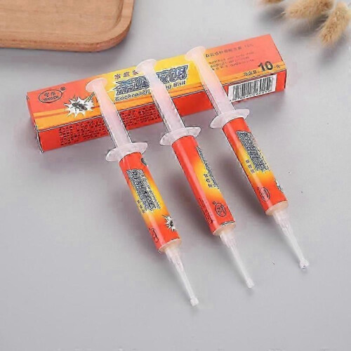 3pcs Cockroach Killer Gel Syringe 100% effective against cockroaches 10g 2