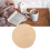 Round Cotton Woven Cup Mat 4.3in Insulation Drink Coaster Khaki 10