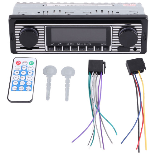 SX 5513 12V Autoradio MP3 Bluetooth FM 55W Blau 1