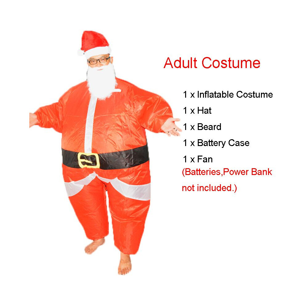 (Santa Claus(Adult)) Christmas Inflatable Adult Fancy Dress Costume Unisex Funny Costume Suit Outfit