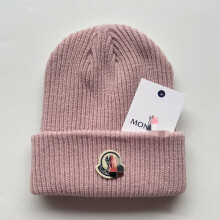 (Pink) Knitted Hat Unisex Womens Beanie Christmas Gift Ribbed Stretchy Mens Sports