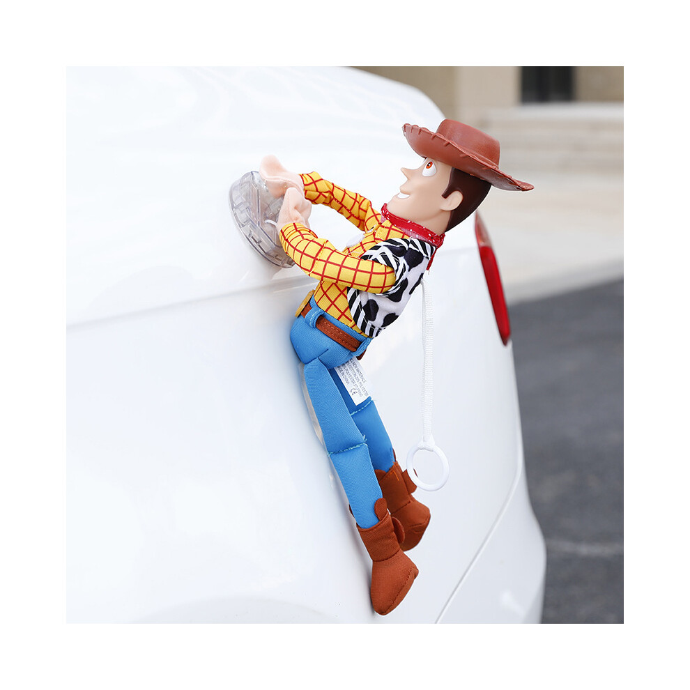 (35cm Woody(With Sticker）) Funny Toy 3d Story Sherif Woody And Buzz Car Doll Outside 2019 Car Hanging Toy