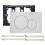 (White) For Sigma Geberit 01 Dual Push Button Flush Plate Actuator Cistern Concealed Wc 1