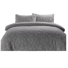 Teddy Sherpa Daisy High Quilt Soft Warm Duvet Cover Set (King)