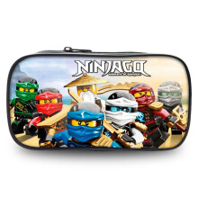 (Purple)Ninjago Cartoon Kinder Federmäppchen mit leichtem Nylonmaterial für den täglichen Gebrauch