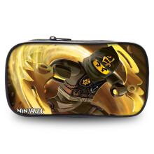 (Brown)Ninjago Cartoon Kinder Federmäppchen mit leichtem Nylonmaterial für den täglichen Gebrauch