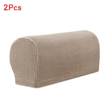 (Champagne) Covers Armrest 2pcs Stretch Set Chair Sofa Arm Protectors Couch Removable Cover