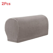 (Taupe) Covers Armrest 2pcs Stretch Set Chair Sofa Arm Protectors Couch Removable Cover