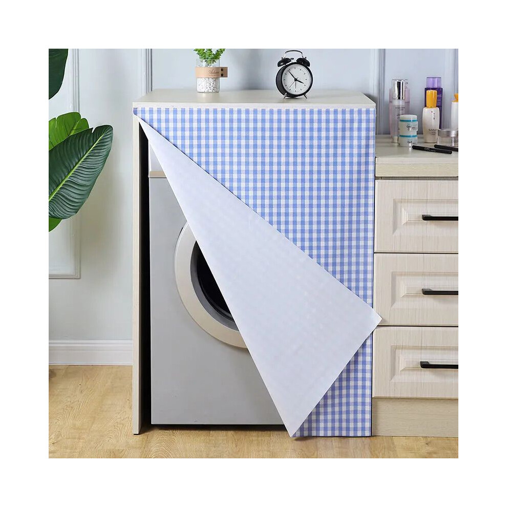 (DarkBlue2, 60x90cm/23.62x35.43in) Curtain Sink Cabinet Dustproof Cover Self Adhesive Door Bathroom Kitchen-image-OPC-PJGYBTR-NEW