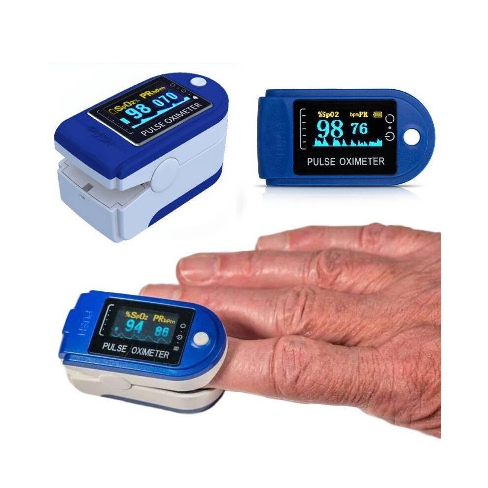 Oxygen Monitor Saturation Finger Tip Pulse Oximeter Led Display Home Health Tool