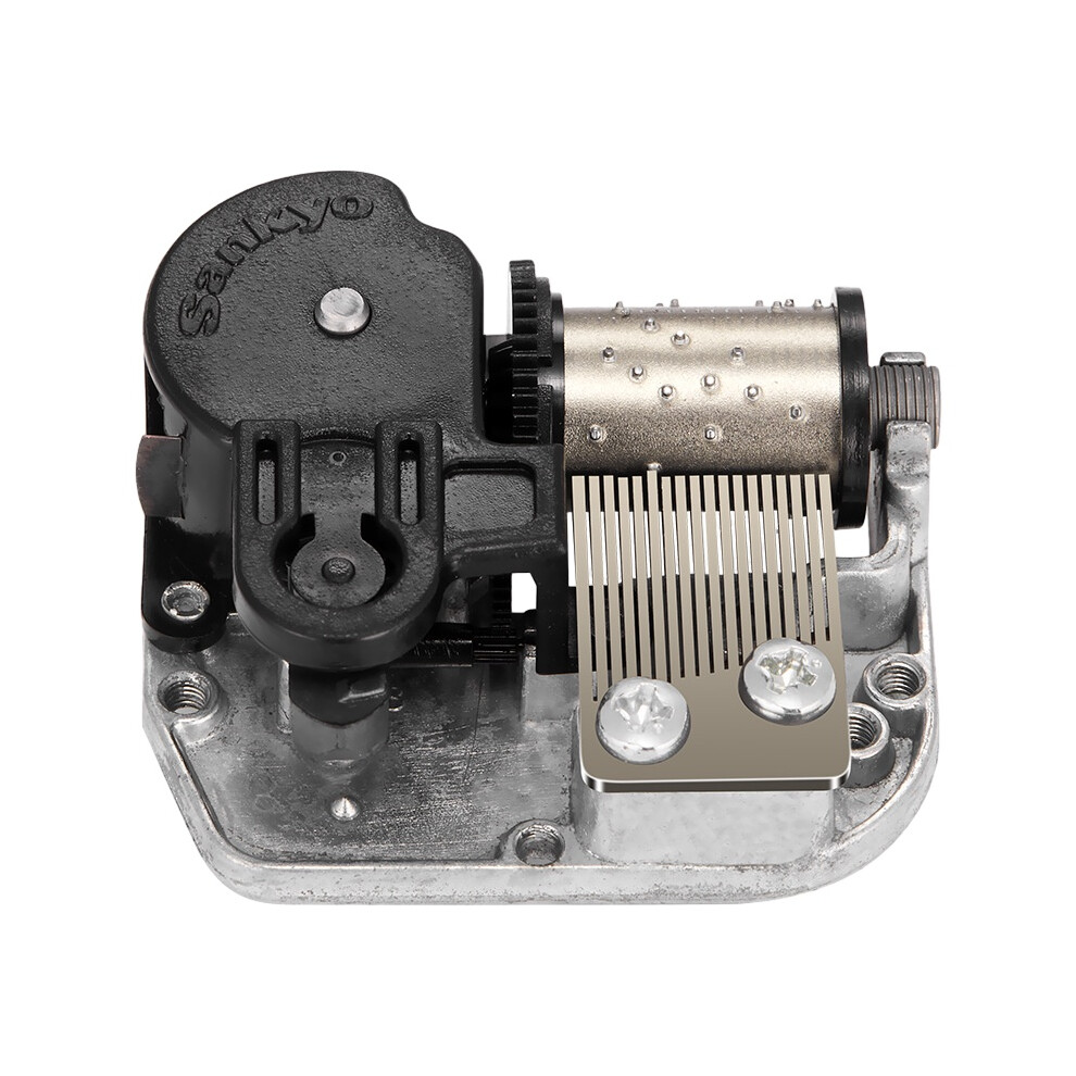 (Jingle Bells) Quality Premium Classical Music Box Parts Mechanism Sankyo Musical Movement Grey
