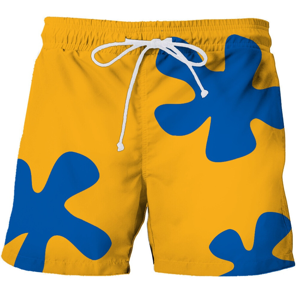 (Bright Yellow, XXL) Patrick Squarepants Spongebob Star Shorts Beach Pants Ventilation Children Man-image-OPC-PJGYFHY-NEW