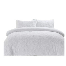 Teddy Sherpa Daisy High Quilt Soft Warm Duvet Cover Set (Single)