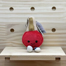 (Table tennis) Badminton Table Tennis Plush Toy Keychain Bag Pendant Collection Gift