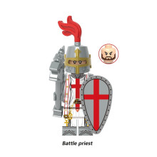 (Battle Priest) Ages Middle Knight Priest Action Figure Mini Building Block Puzzle Gift Toy Kids